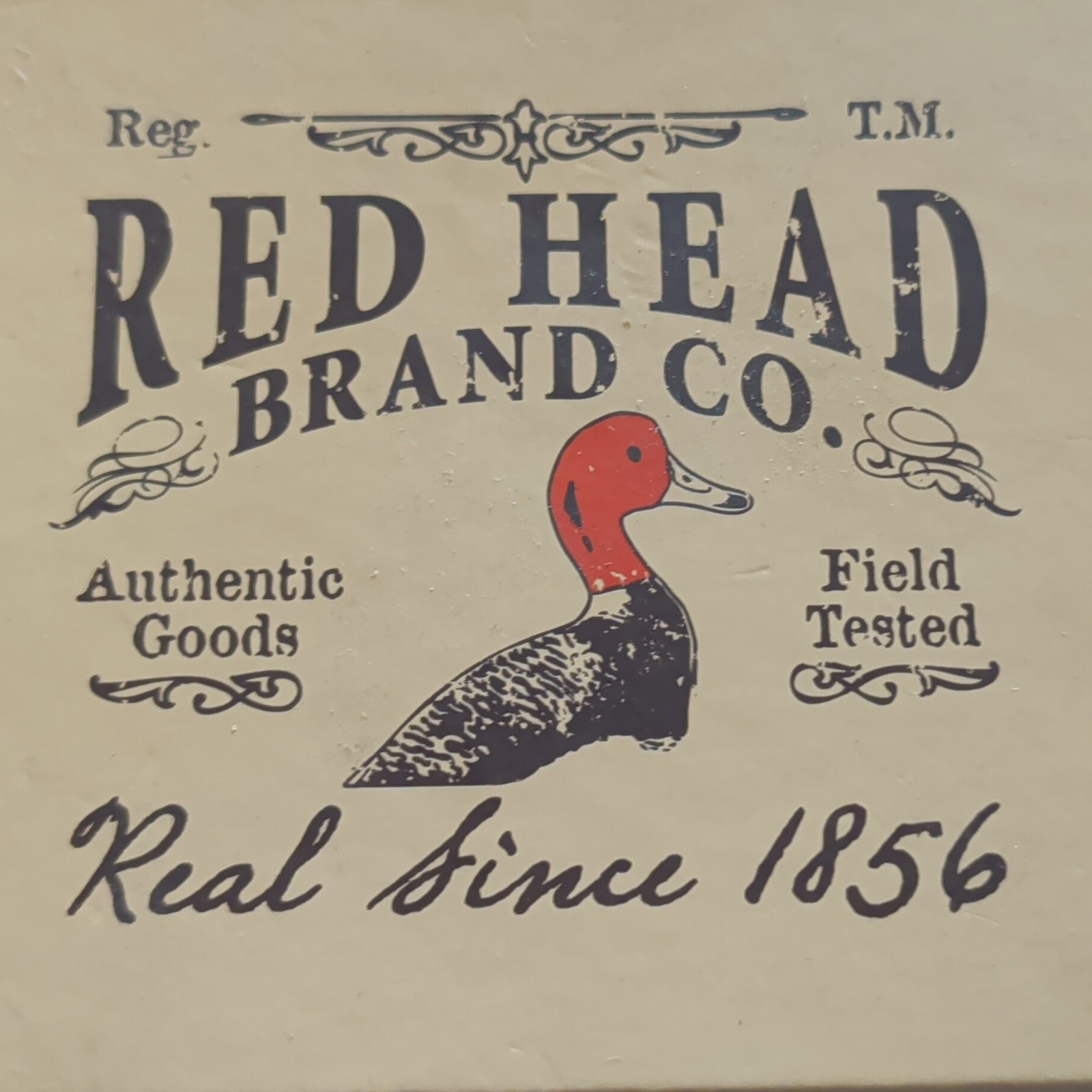 Red Head Brand Co. Men’s Brown Bifold Wallet Duck Logo, credit card folding