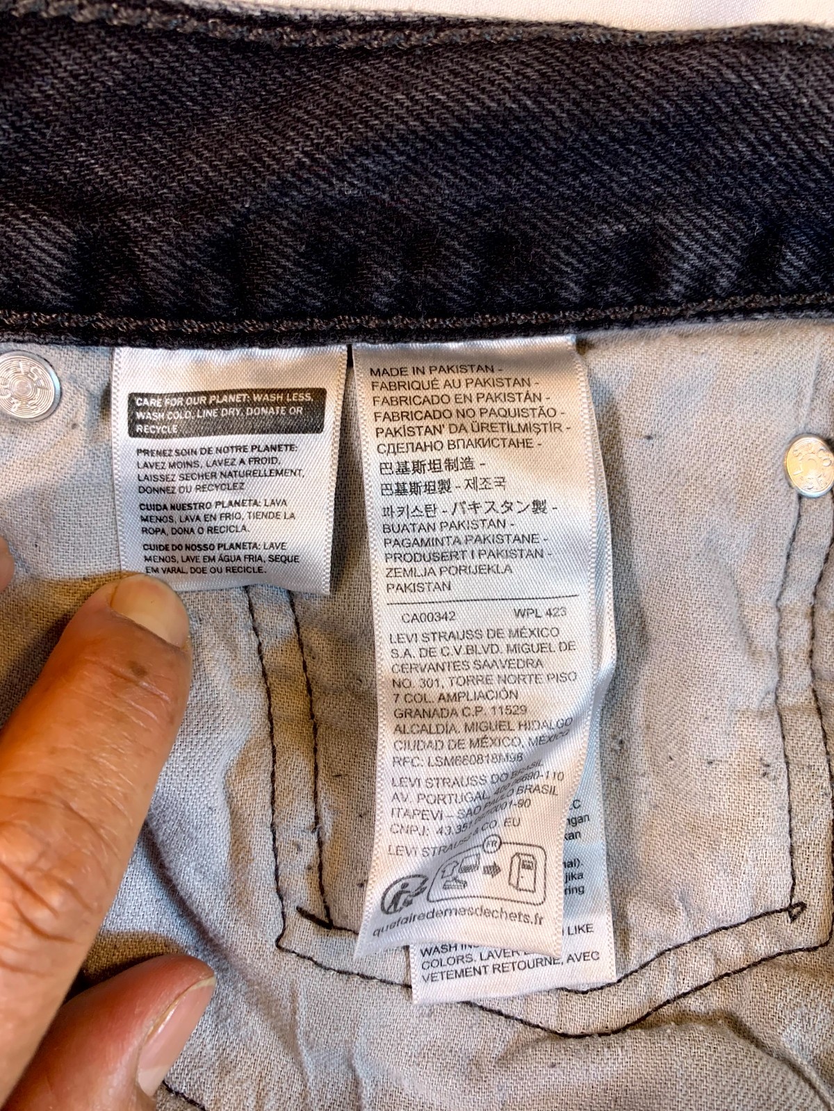 Levi’s 565 97 Loose Fit Straight Leg Jeans Mens 32×30 Gray Denim Logo Mid Rise