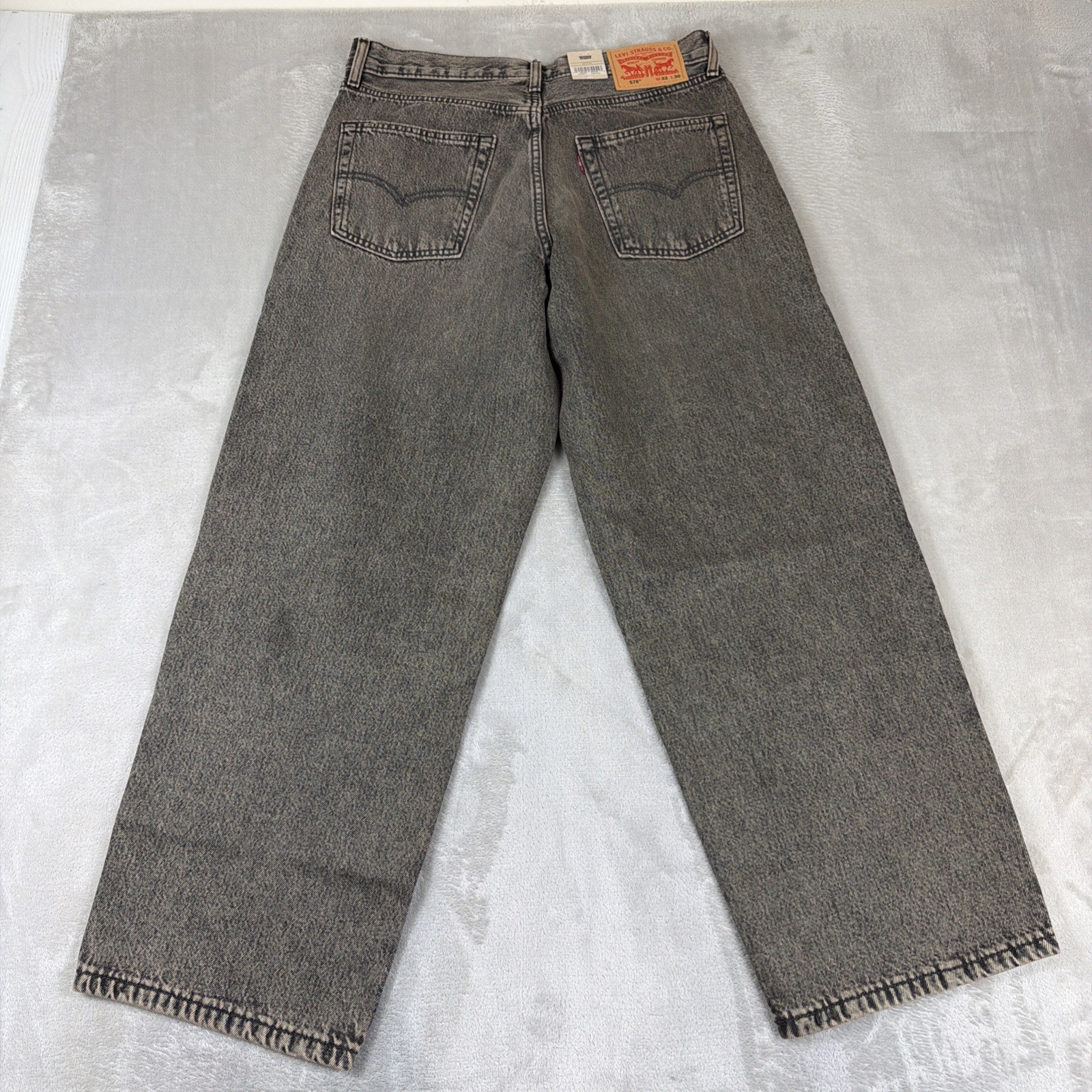 Levi’s 578 Baggy Denim Jeans Men’s Size 33×30 Gray Cotton Y2K