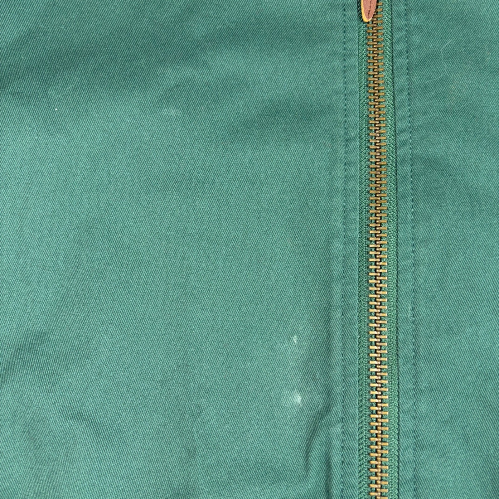 Brixton Dillinger Jacket Mens XL Green Full Zip Standard Fit Workwear Canvas