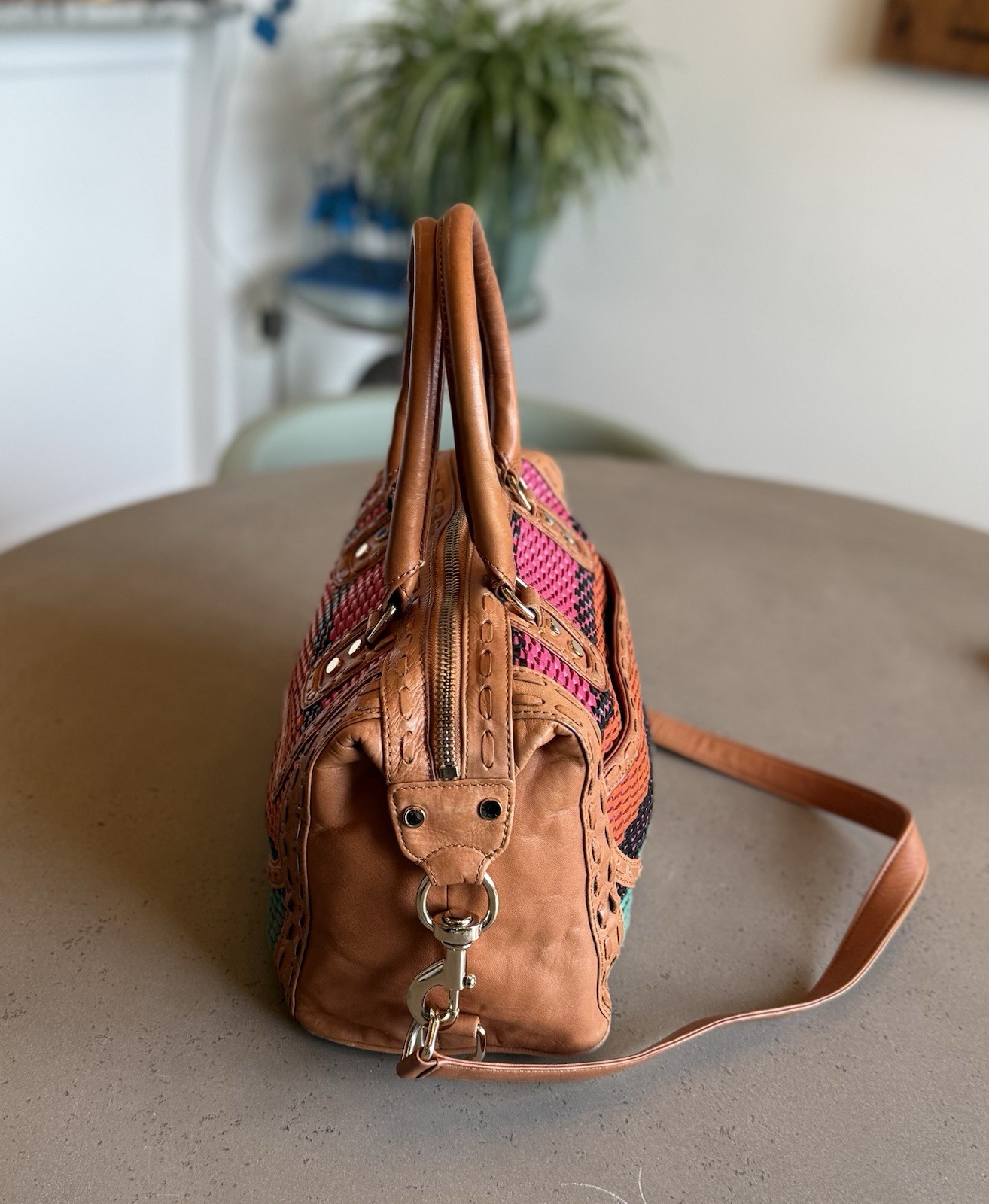 Rebecca Minkoff Multi-Weave M.A.B. Mini Bombe Shoulder/Hand Bag MAB H339I84C