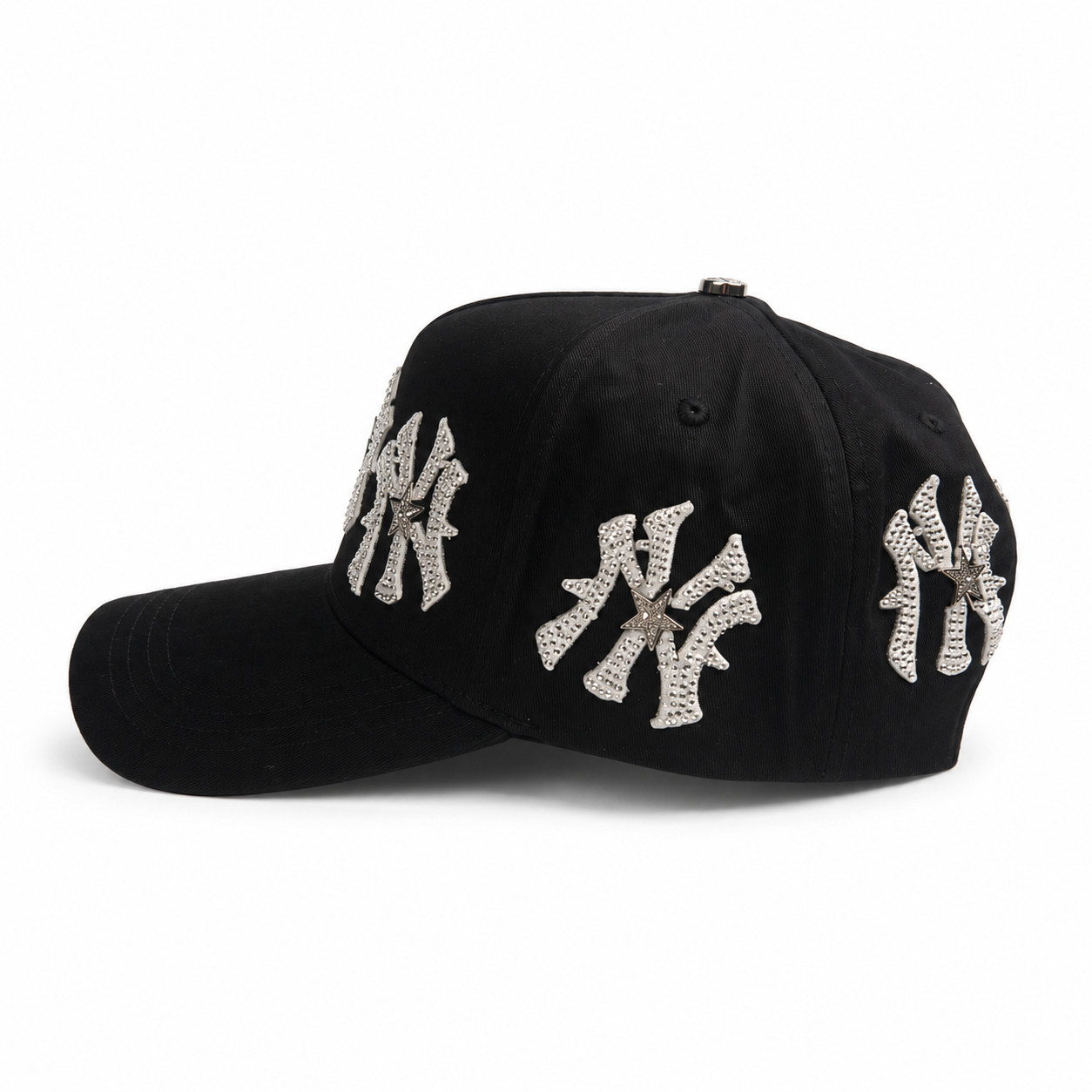 31 Hats “NY White All Around” – Black Snapback Hat