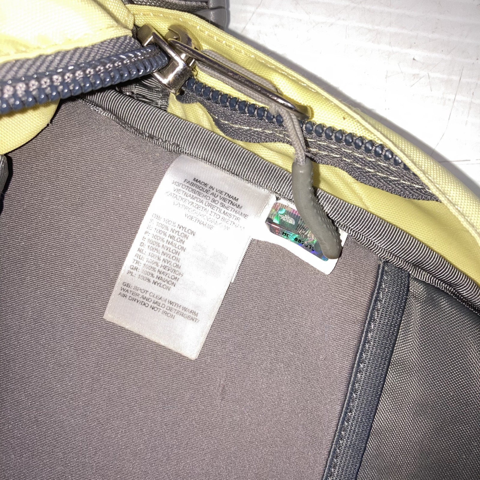 The North Face Recon Backpack Yellow Grey One Size 17″