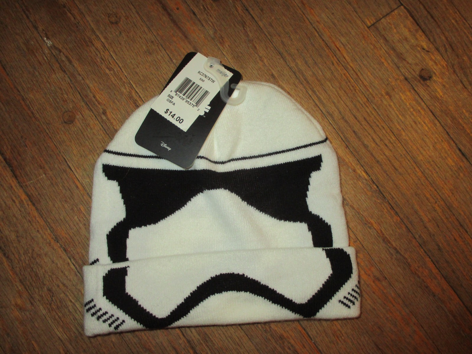 Star Wars STORMTROOPER Winter Beanie Hat Knit Cap Skullie One Size Fits Most NEW