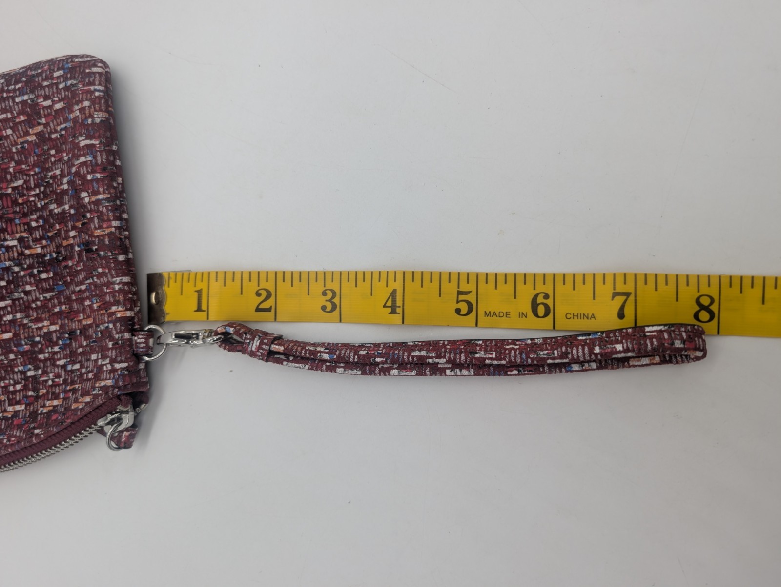 Lodis Red Shreds Wristlet Makeup Bag 10″X7″ And Wallet 5″X3″ Excellent Condition