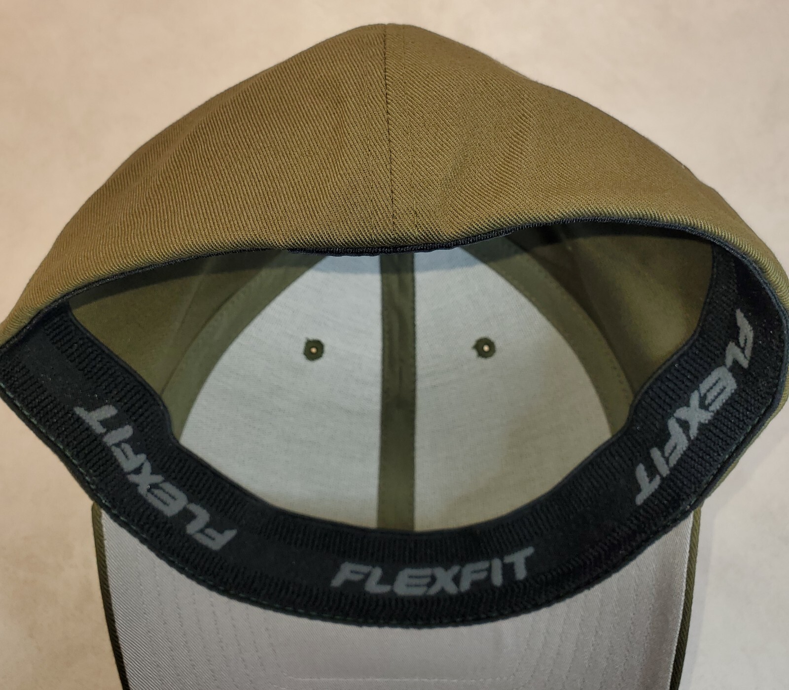 JEEP Patch on Flexfit 6277 Hat / Olive Green – L/XL 7 1/8″ – 7 5/8″