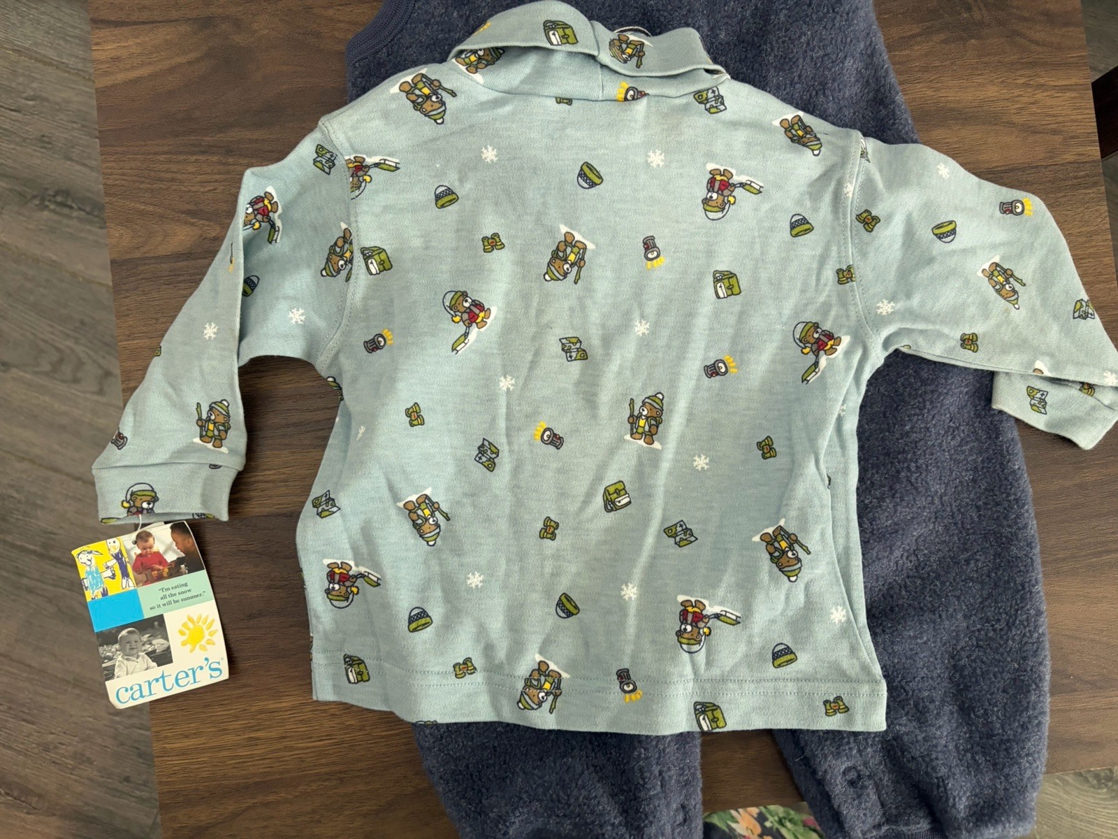 Vintage Carter’s Teddy Bear Romper Set NWT 6–9M