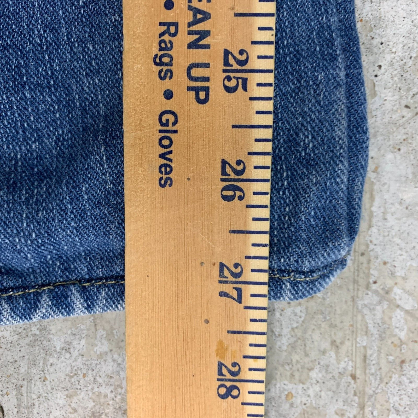 American Eagle Jeans 31×27 Blue Pants Low Rise Boot Distressed Grunge Tag 33×30