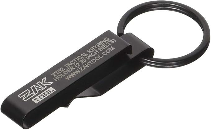 ZT52 Tactical Stealth Police Key Ring Holder (2.25-Inch Max) Black