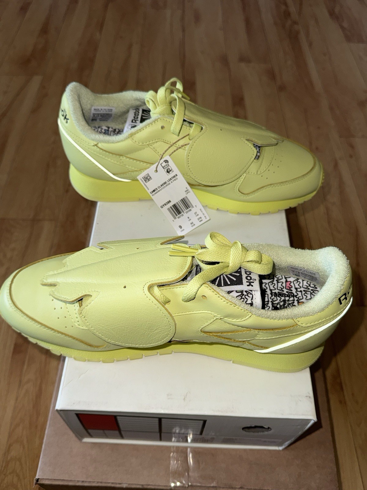 Reebok Classic Leather Eams Elephant Cool Aloe Low-Top Sneakers