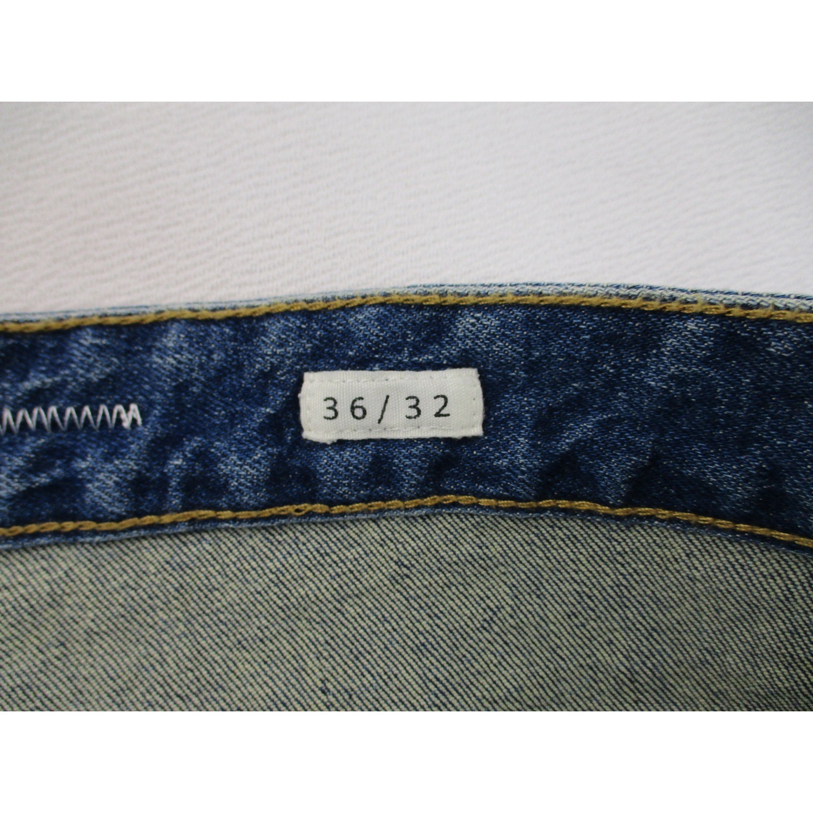 First Row Jeans Mens 36 Blue Slim Straight Distressed Patchwork Camo Utility