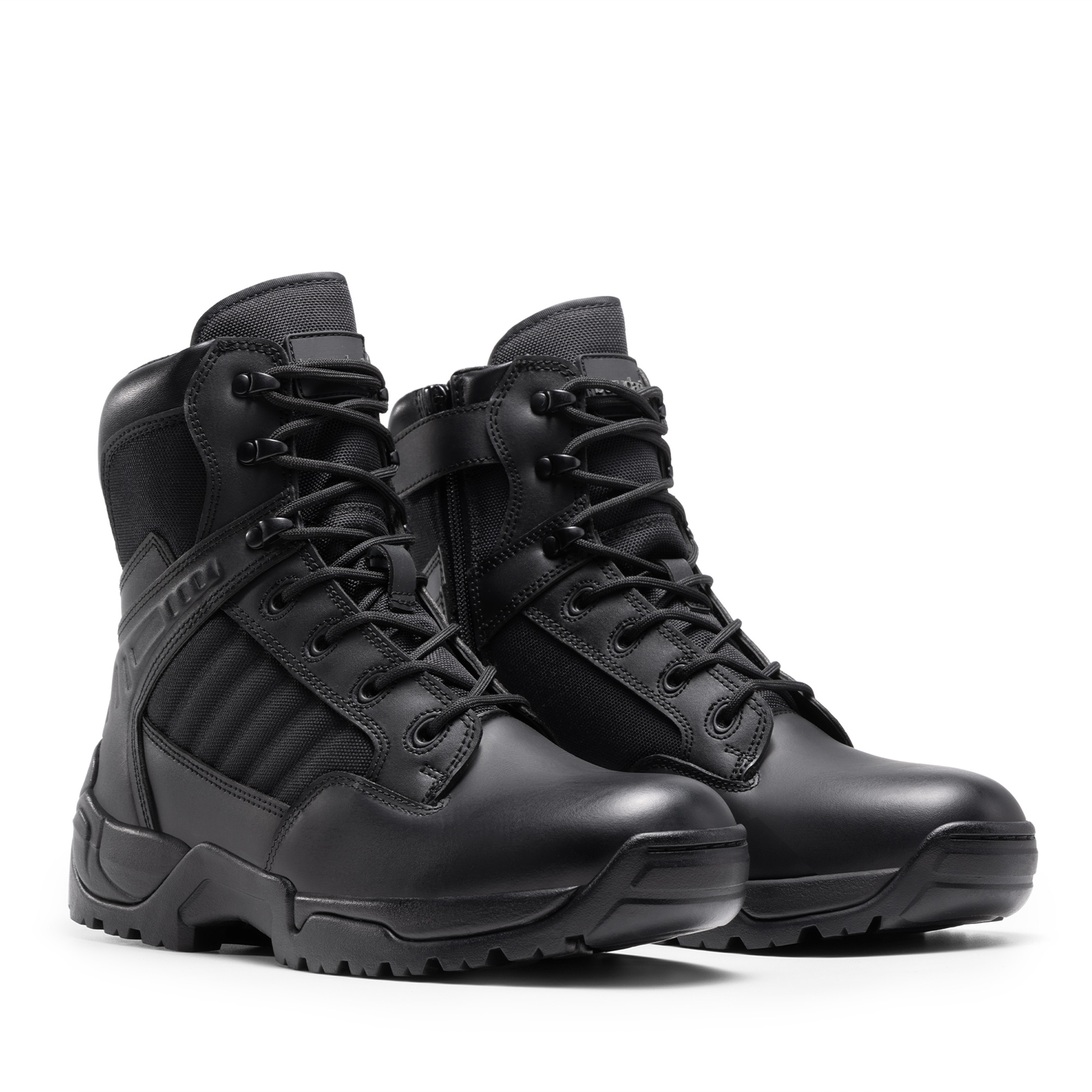 Men’s Military Tactical Boots Side Zipper Combat Boots Motorcycle Hiking Shoes