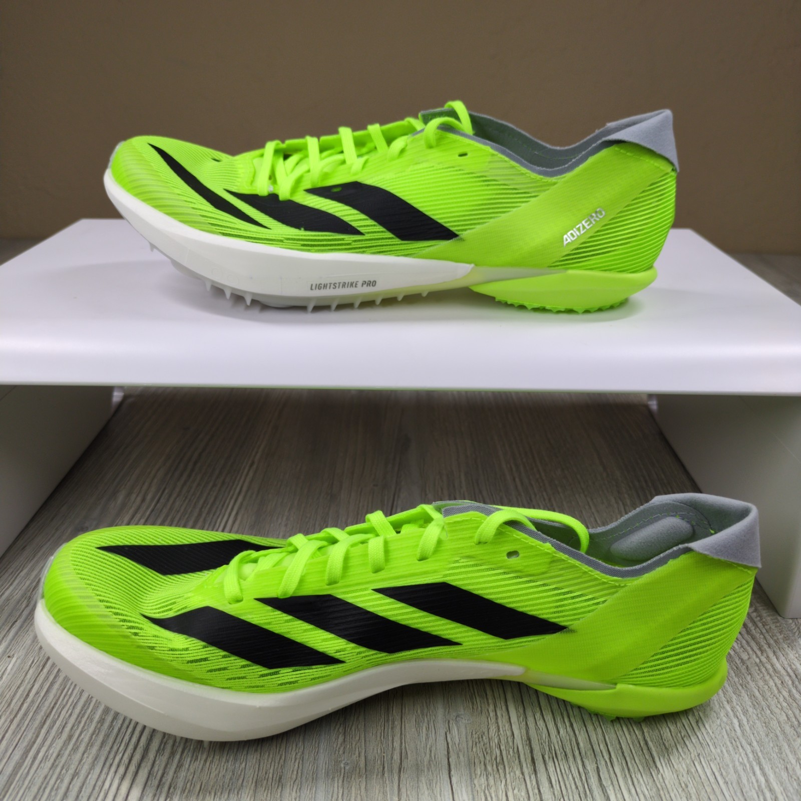 Adidas Adizero Ambition Track Spikes Lucid Green Mens Size 7.5 New IH5798