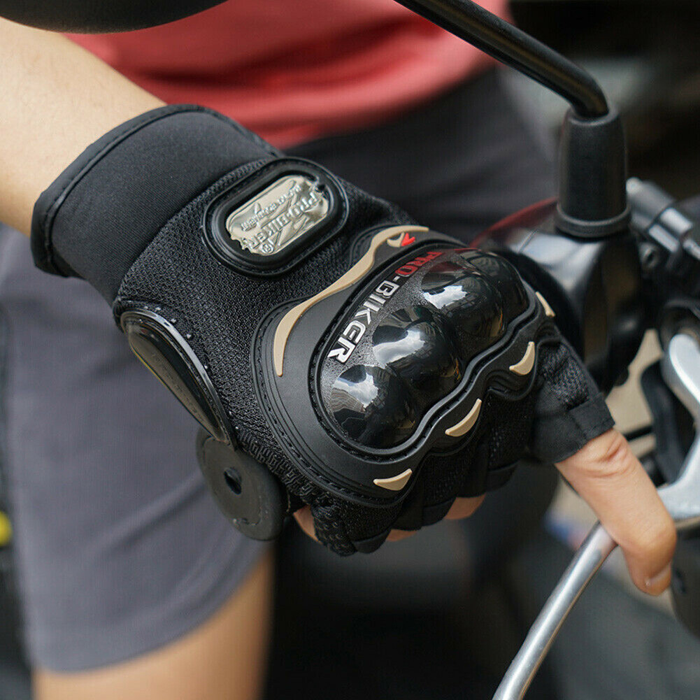 Outdoor Motorcycle Gloves Cycling Fingerless Full Finger Gel Pad Gloves for Men