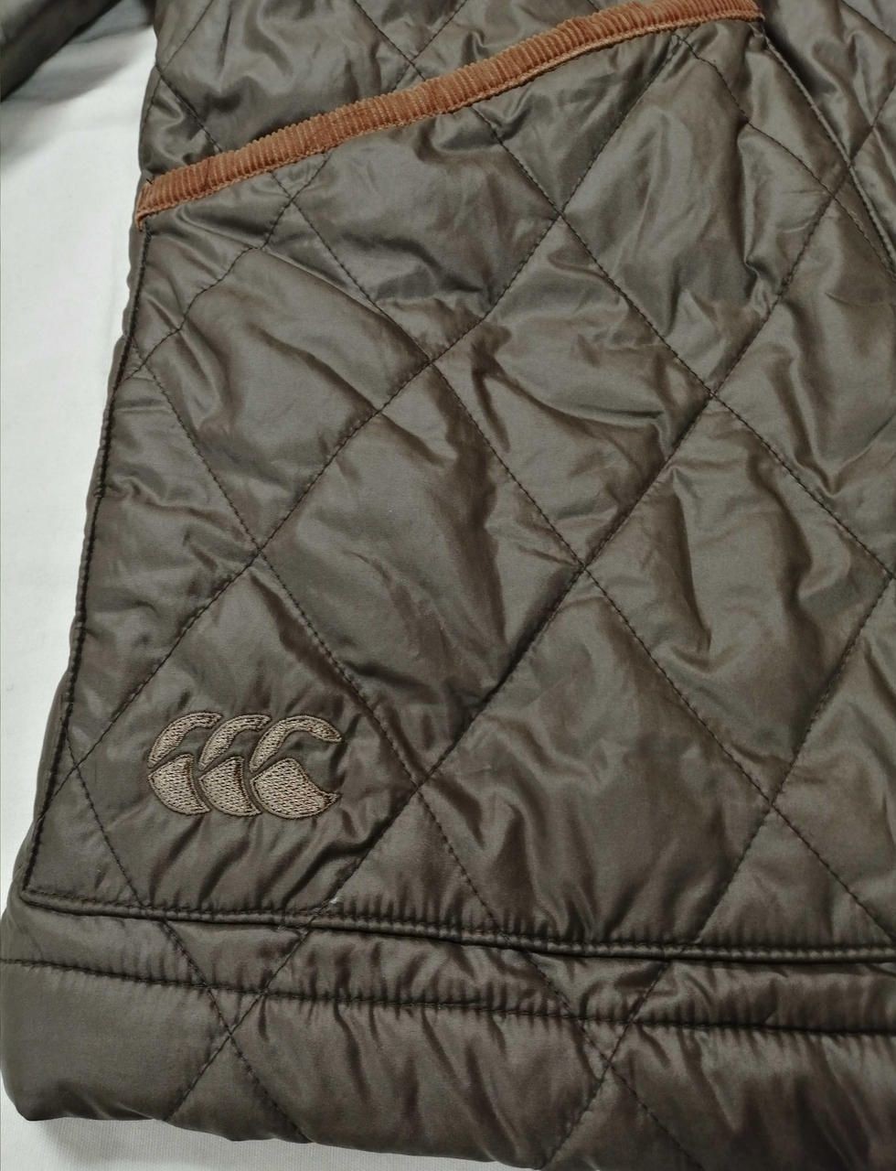 CANTERBURY Zip-up Quilted Blouson Brown Used