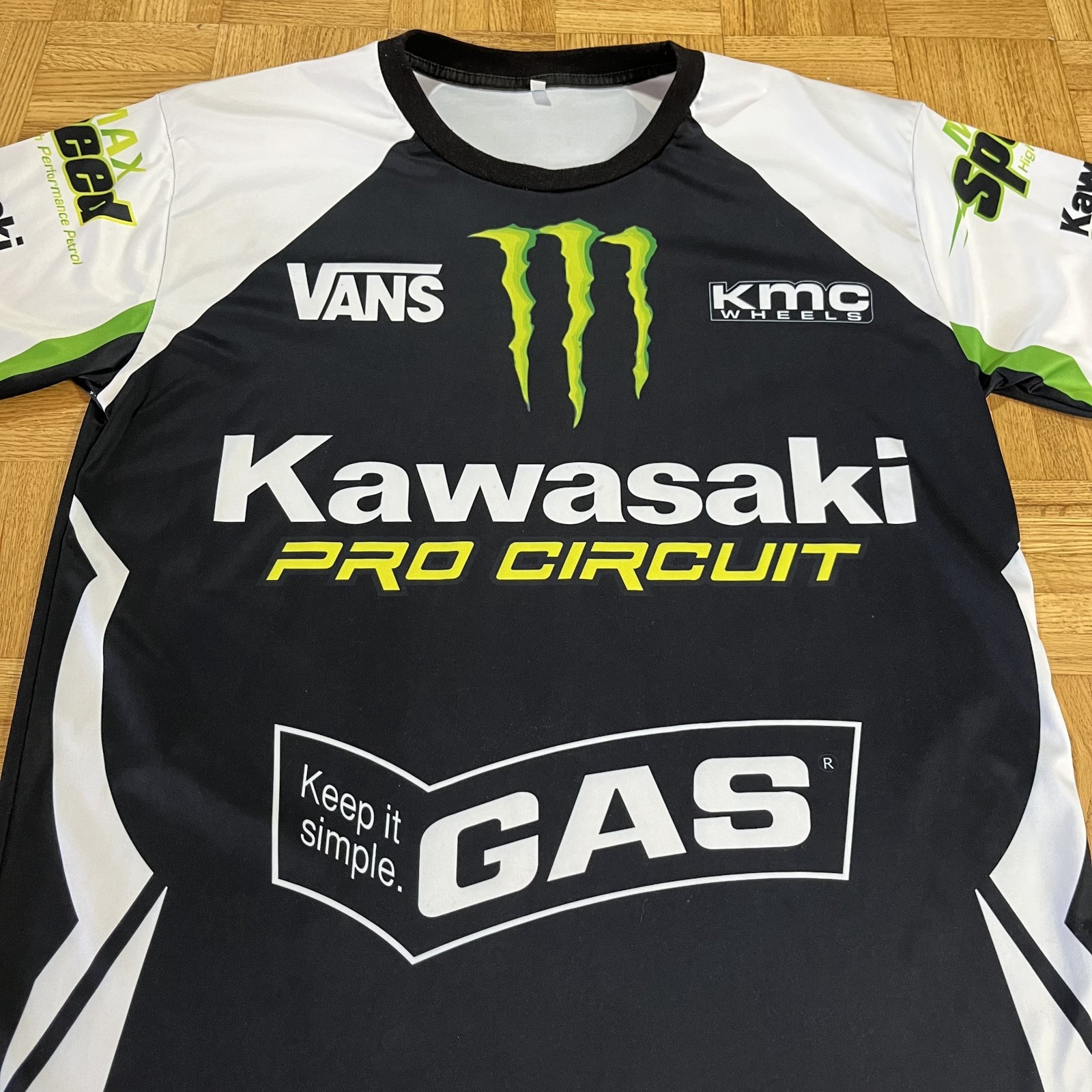 Monster Energy x Kawasaki Pro Circuit Motocross Racing Shirt Men’s Size XL