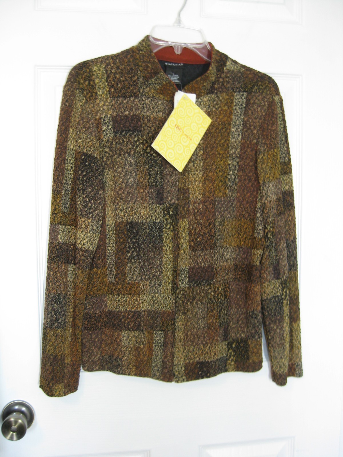 NWT QVC Citiknits Jacket Acetate Polyester Spandex Dressy size Medium