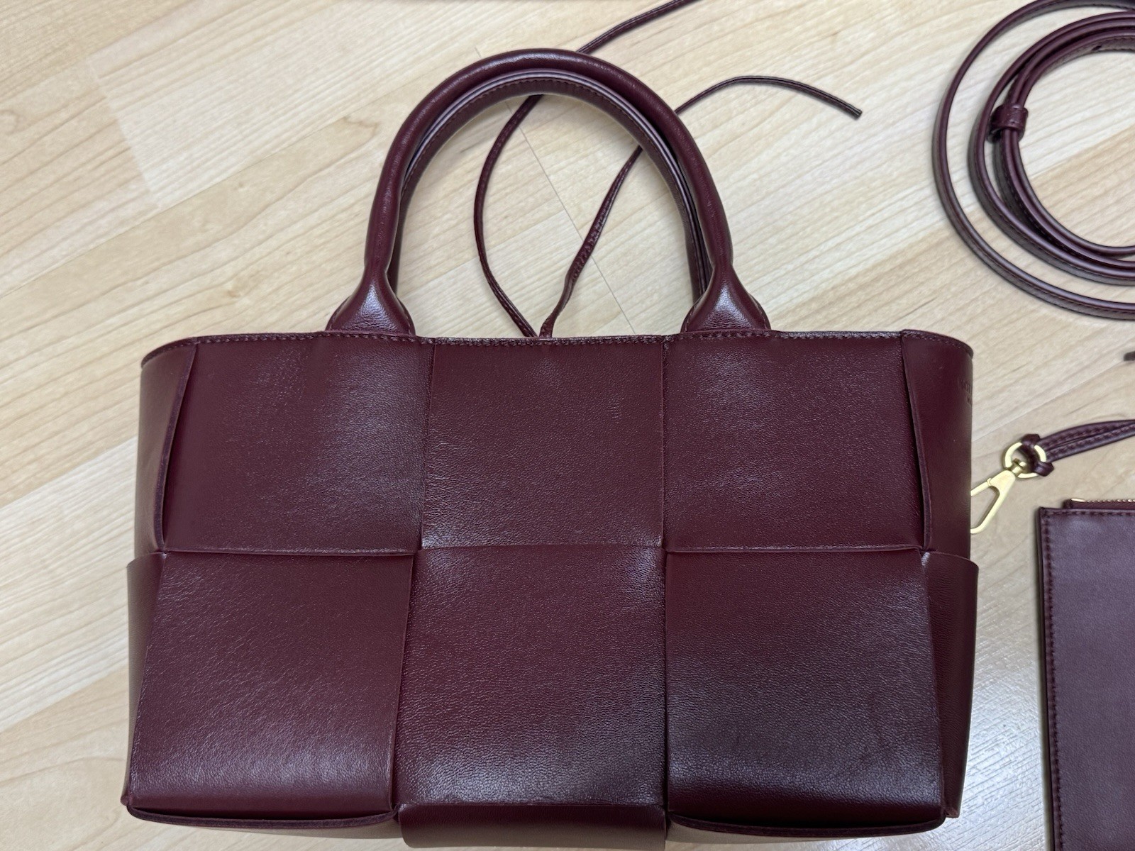 Bottega Veneta Mini Arco Intrecciato Leather Tote Bag