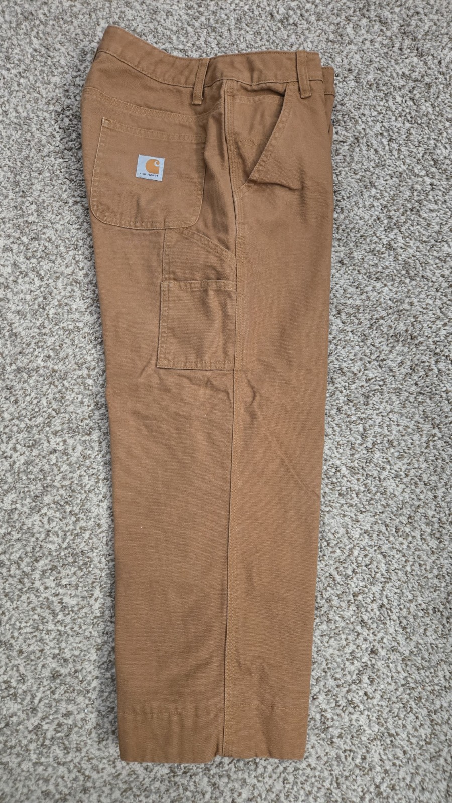 CARHARTT Youth Flannel Lined Canvas Pants Size 16 Inseam 21″ School Outdoors