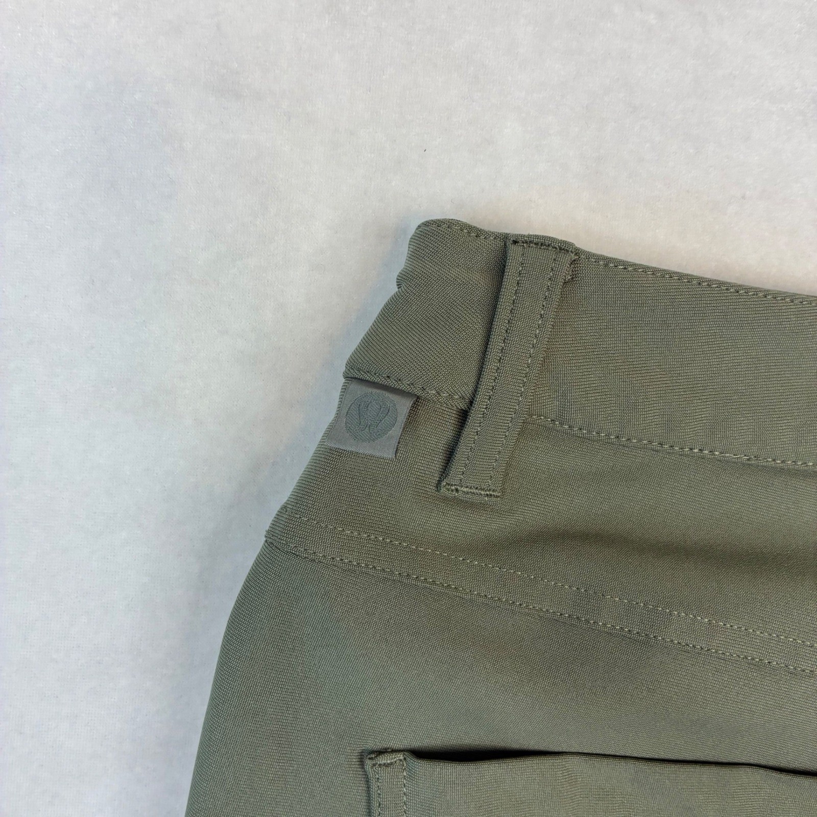 Lululemon ABC Pant Slim Men 36×32 Sage Green Warpstreme 5-Pocket Commuter