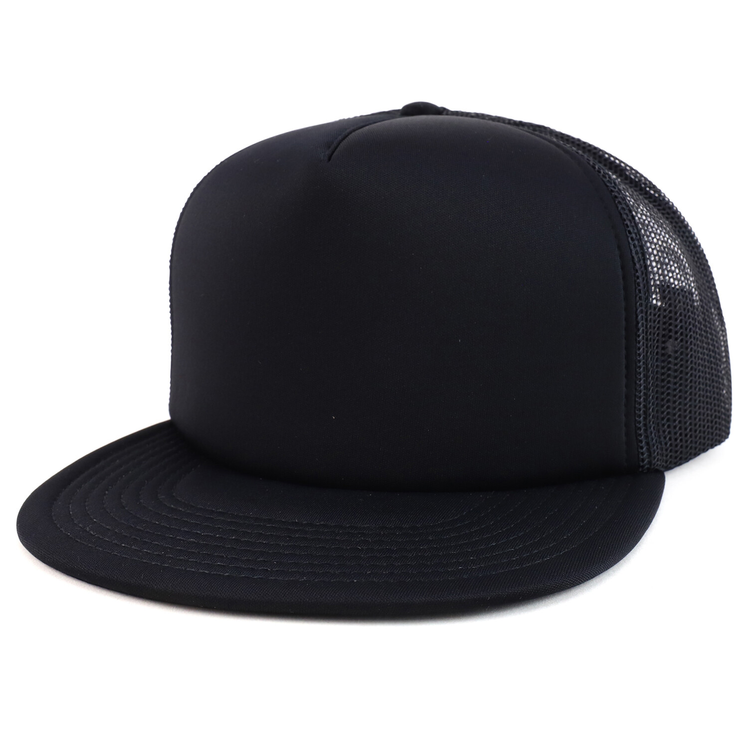 Oversized XXL 5 Panel Flat Bill Foam Trucker Mesh Back Baseball Cap – FREE SHIP