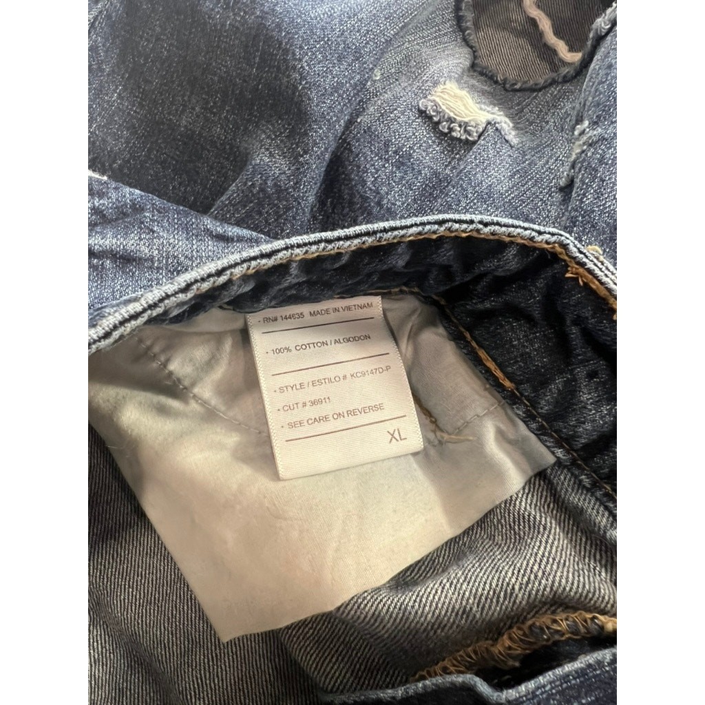 KanCan Beatrice Ultra High Rise Boyfriend Jeans Distressed XL 100% Cotton Mom