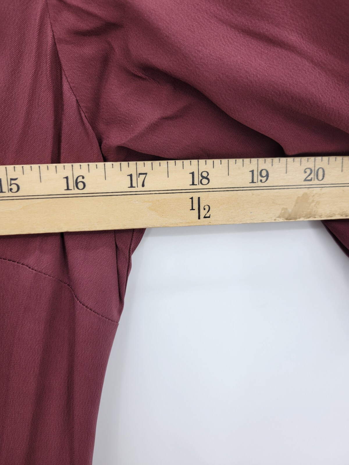 Goop x Universal Standard Dress Womens 3XS Maroon Hi Lo Maxi Short Sleeve Modern