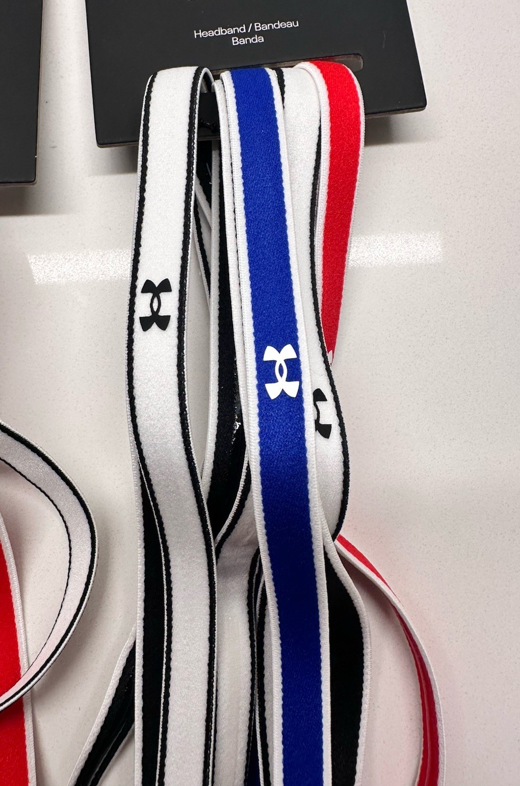 Lot of 12 NEW Under Armour UA Headbands Black/White/Blue/Red FREE Shipping