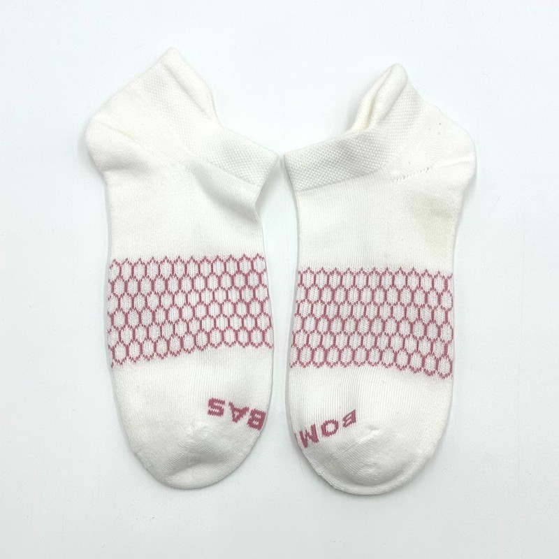 4 pairs Bombas Women’s Honeycomb Solid Ankle socks Size M 2 Colors Mix Everyday