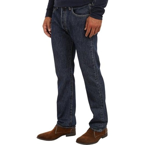 Levi’s Men’s 501 Original Fit Jeans, Dark Stonewash, Size 38W x 30L