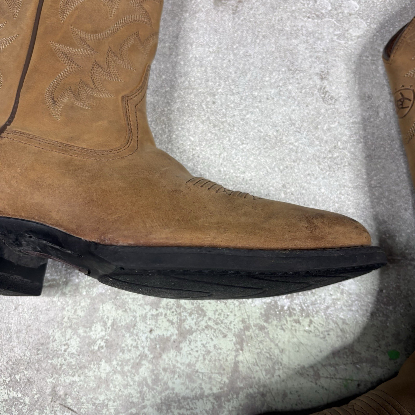 Ariat Boots Men’s Size 7.5 D Light Brown 34725 Heritage Western Leather Cowboy
