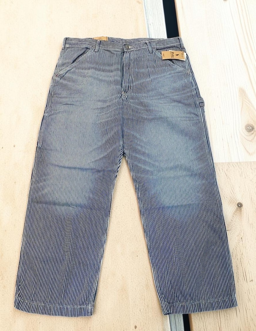 Polo Ralph Lauren Dungaree Carpenter Jeans Hickory Stripe Men’s 36×32 NWT