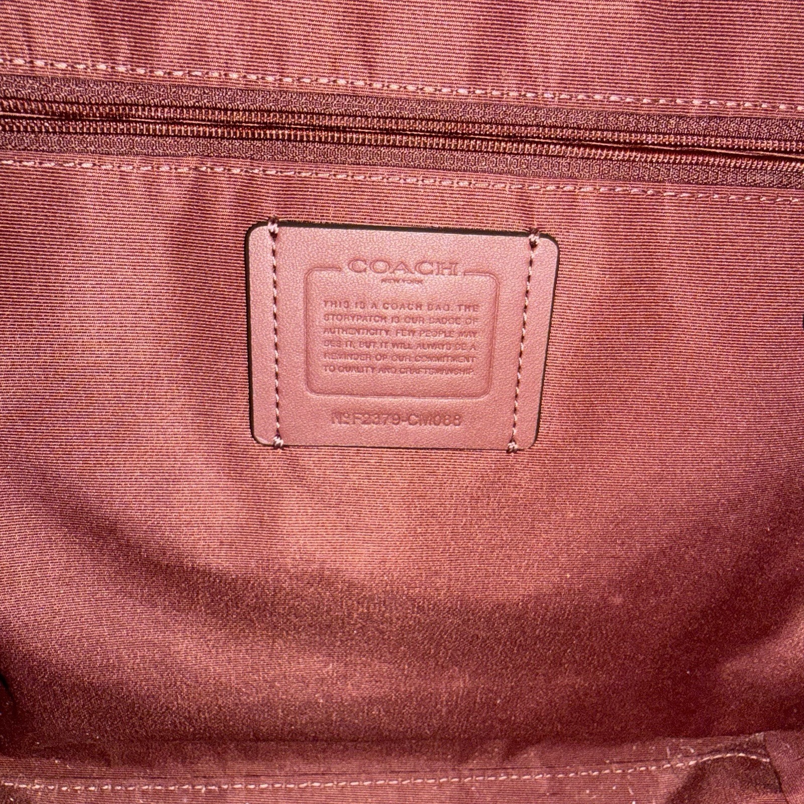 Coach Andy Brown Suede & Leather Tote Bag