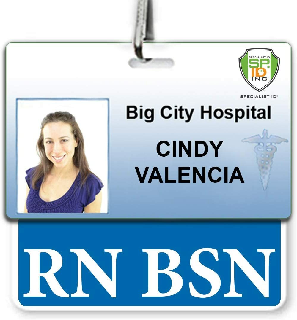 RN BSN Badge Buddy – Horizontal – Hospital ID Card Buddies for Registered Nurses