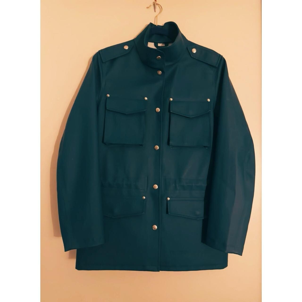 Stutterheim Women’s Blue Raincoat (Size Medium)