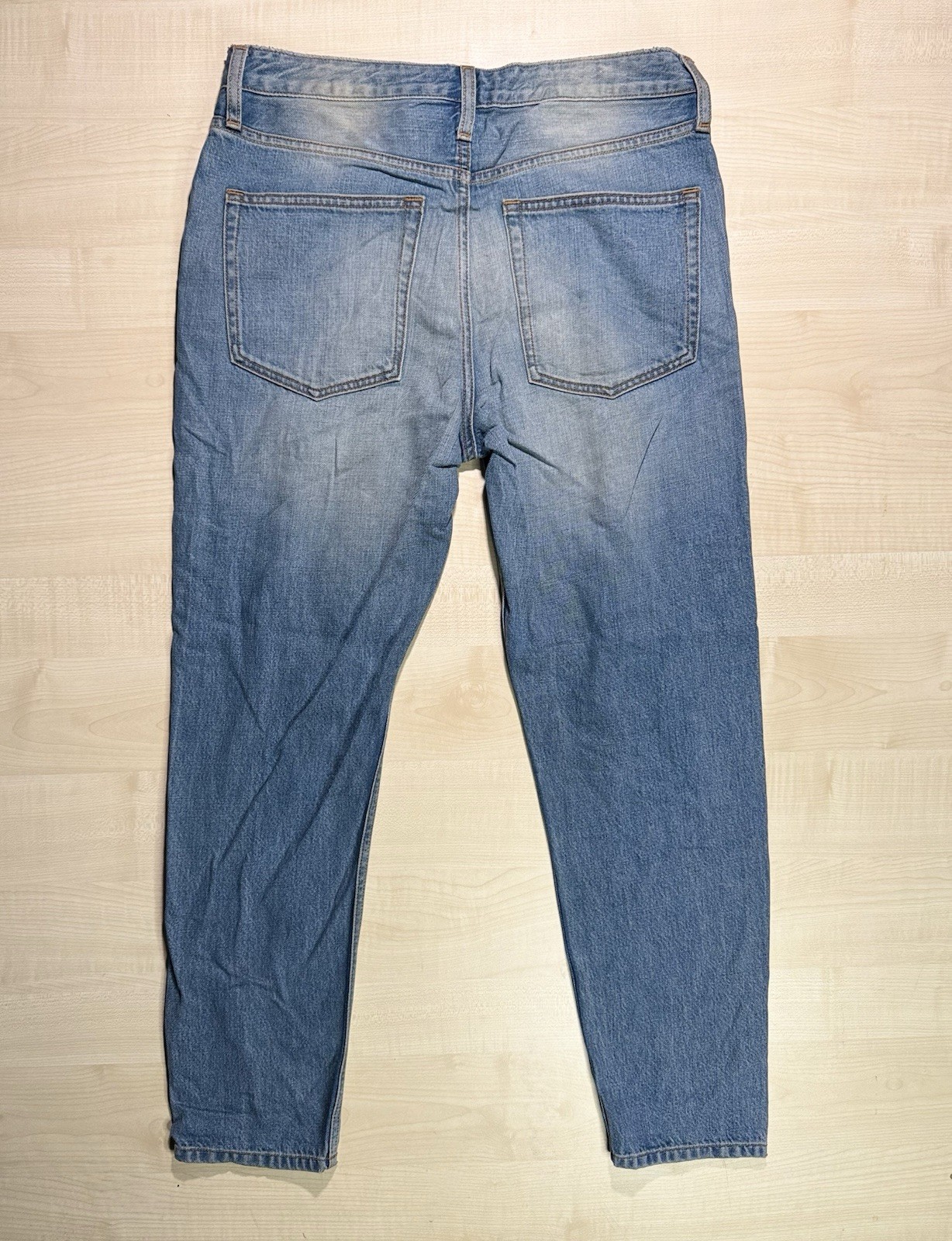 Topshop Moto Hayden Boyfriend Light Blue Denim Jeans Pre-Production W32 L28