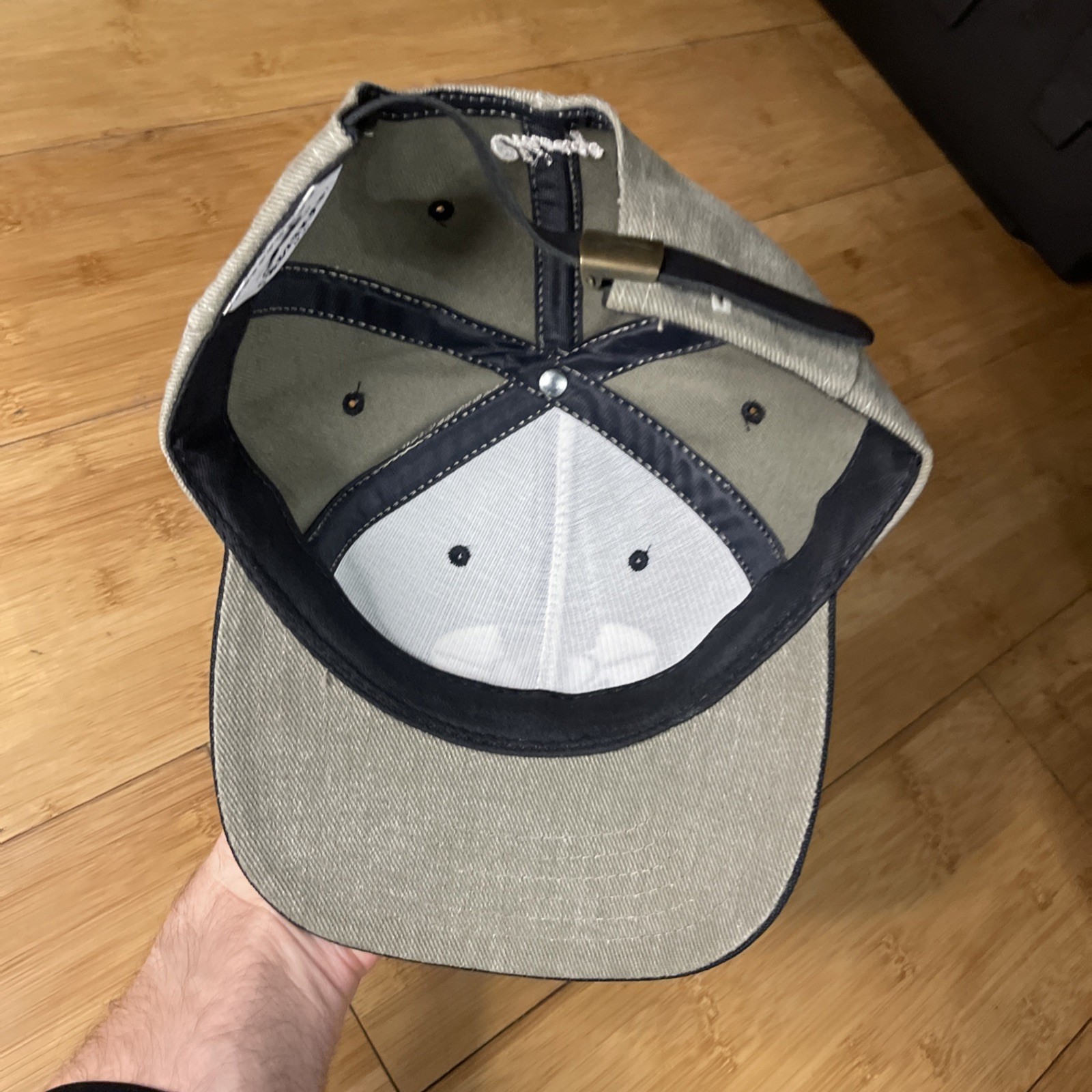NICE VTG Slazenger USA Mike Ditka’s Chicago Gray Black Structured Strapback Hat
