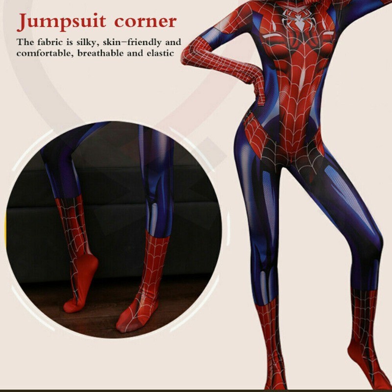 Spider-Woman Jumpsuit Cosplay Costume Spiderman Tights bodysuit Dress Party