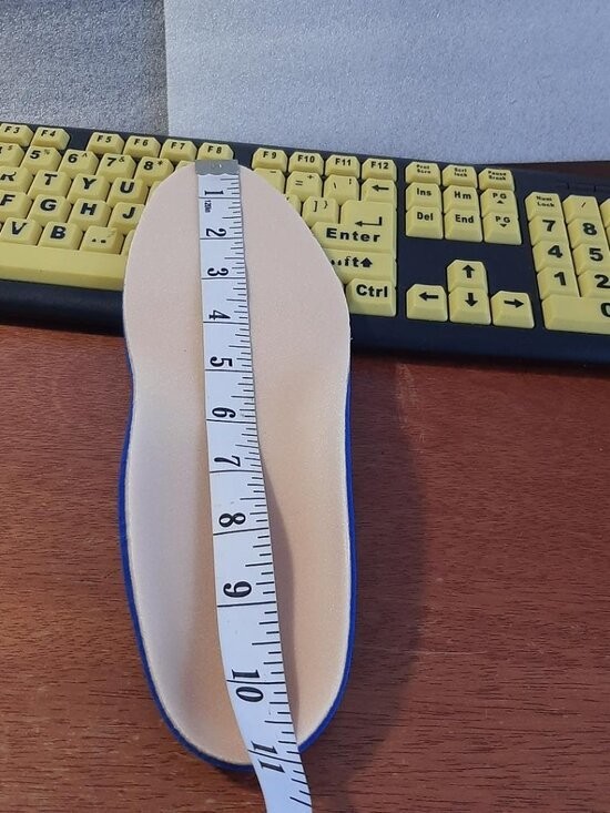 NEW ! Cushion Fitting Run & Walk Footwear Remove Insole Support Sz M / 11×4 Inch
