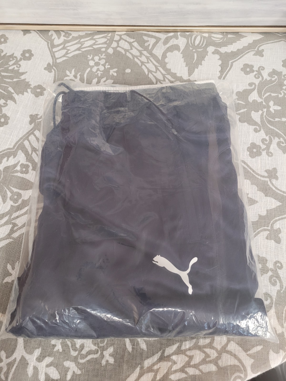 Puma Mens Training Pants Navy White XL