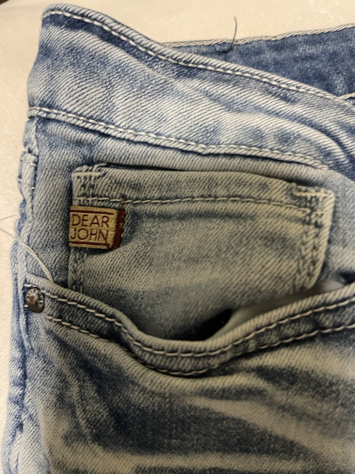 Dear John Women’s Denim Cut Off Shorts 30 Blue Light Wash