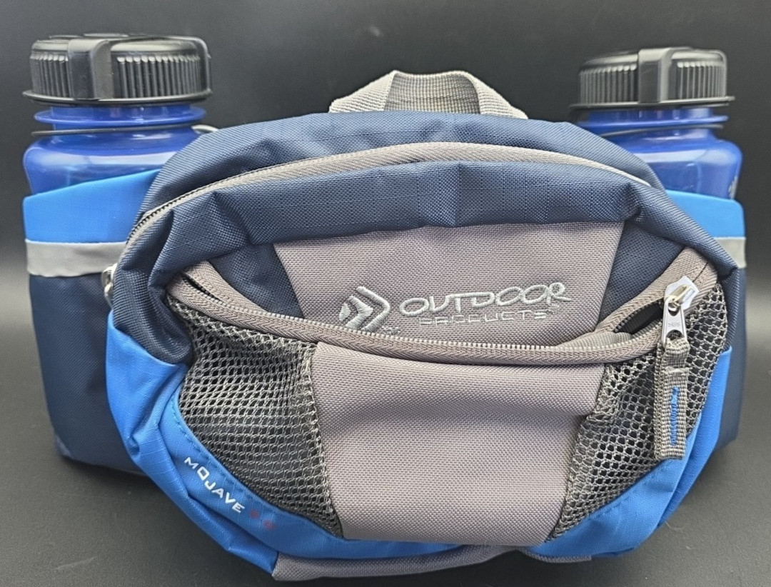 Outdoor Products Mojave 8.0 Dual Bottle Holder Hiking Fanny Pack Bum Waist Bag
