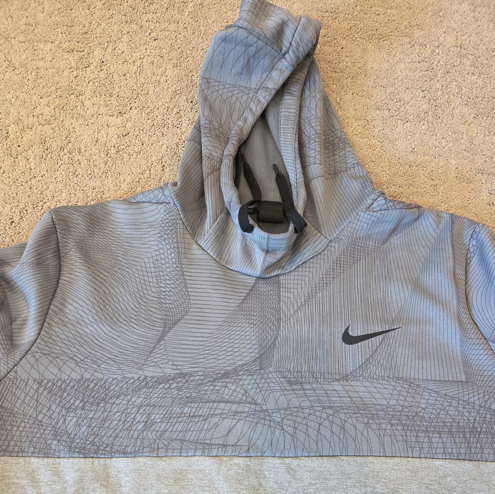 NIKE Dri Fit Hoodie Gray Mens Big and Tall Size 4XLT
