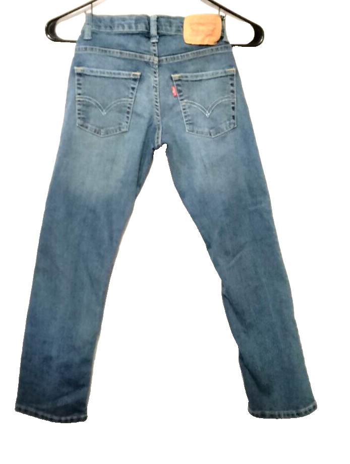 Levis Boys Blue Jeans 511 Slim Fit Denim with Reflective Details 8 Reg W24 L25