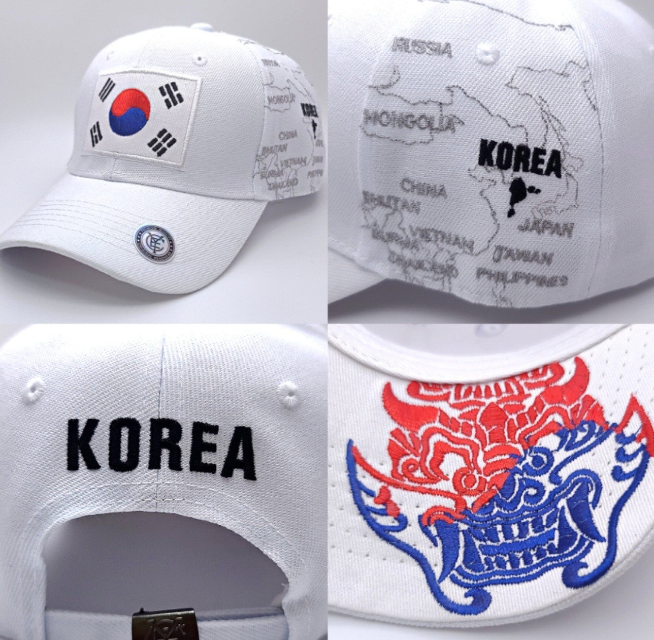 South Korea Flag Baseball Cap South Korean National Team Supporters Dad Hat