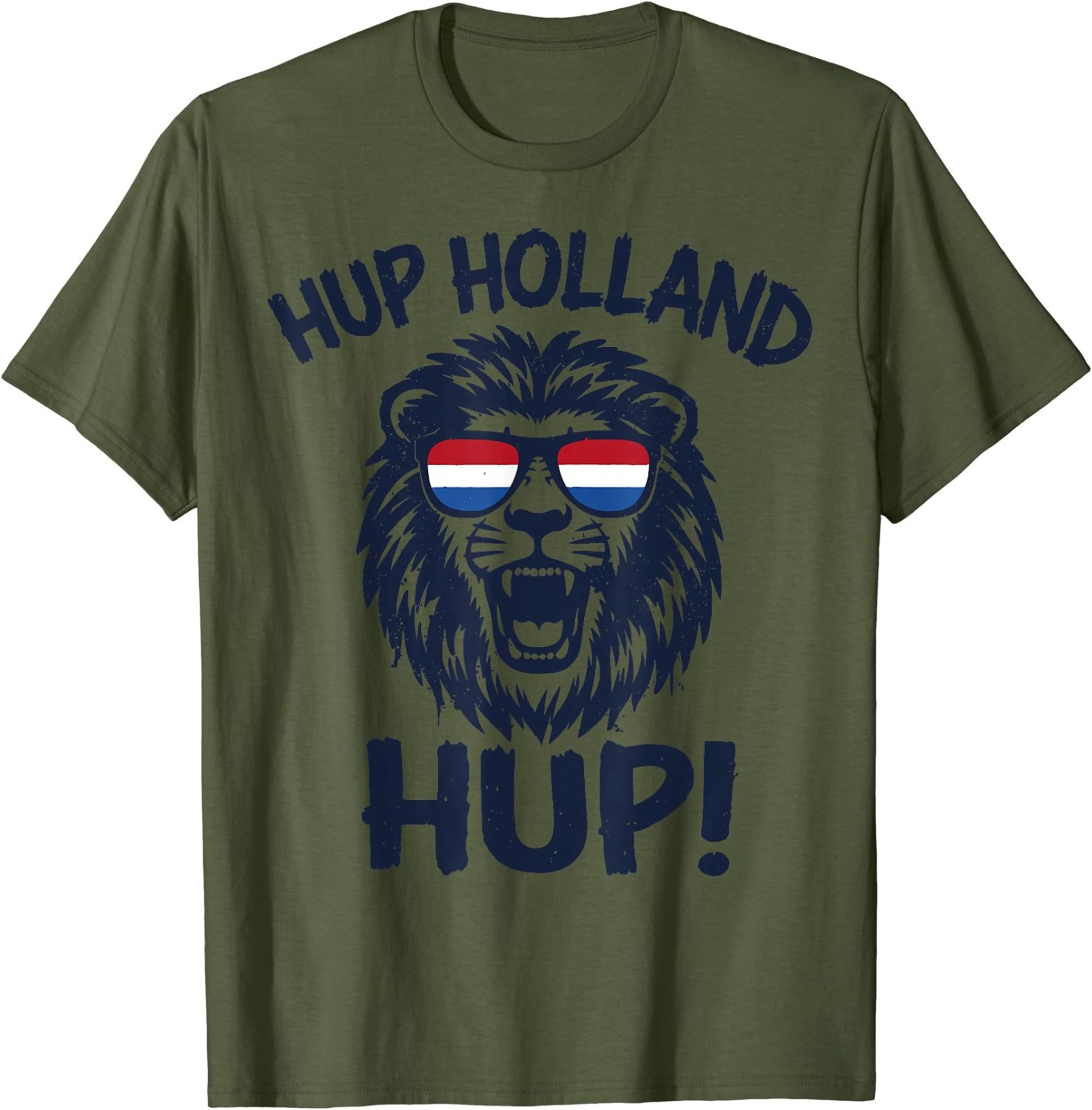 Hup Holland, Netherlands Flag Lion, Nederland Dutch Orange T-Shirt
