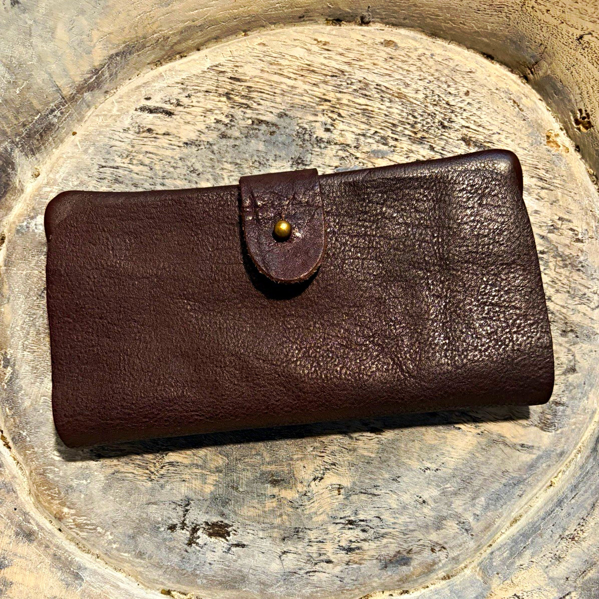 Free people Brown Women’s Wallet Snap/Button Closure, Card Slots, Zipper
