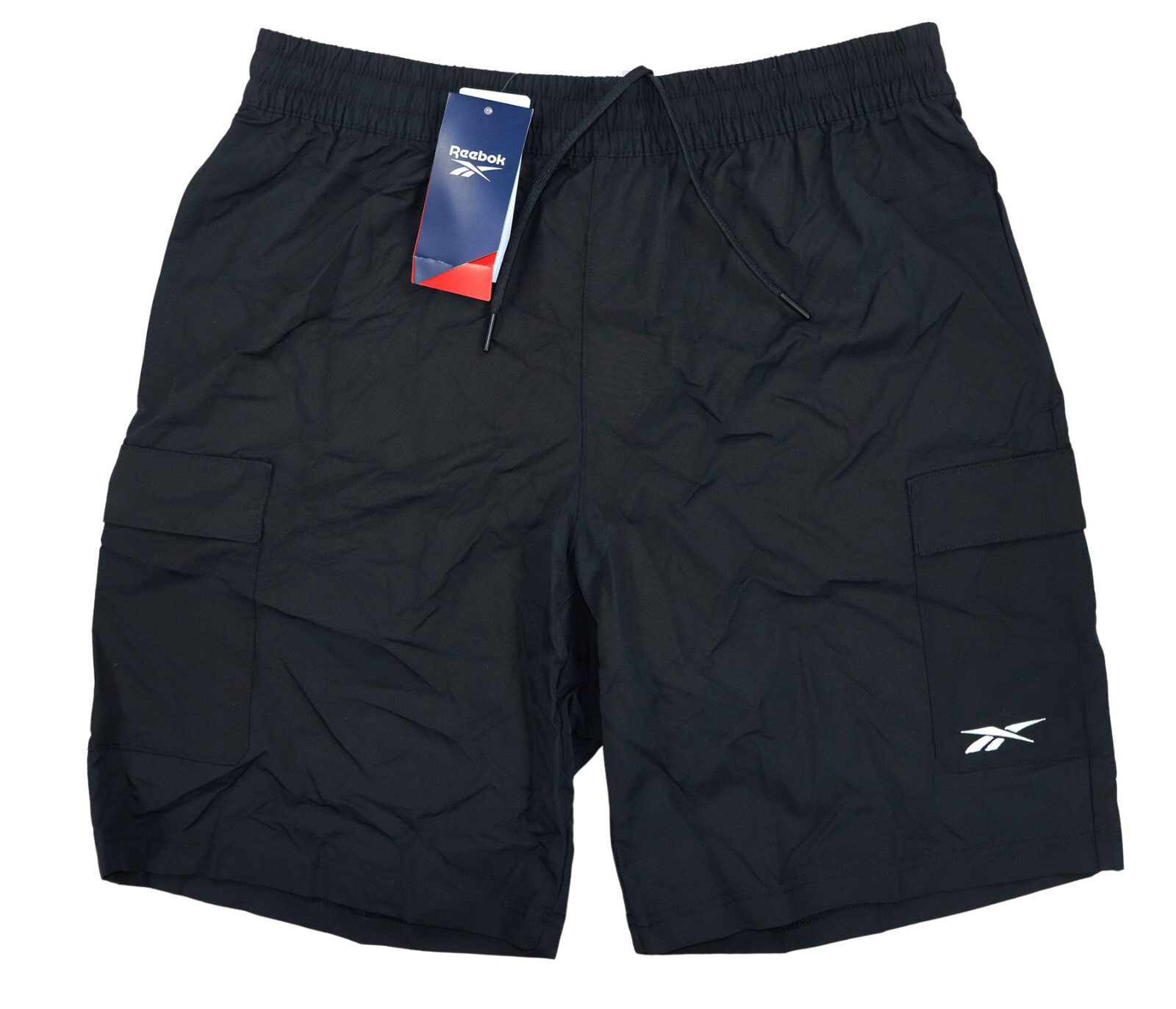 Reebok 9″ Inseam Classic Woven Drawstring Atheltic Men’s Cargo Shorts NWT