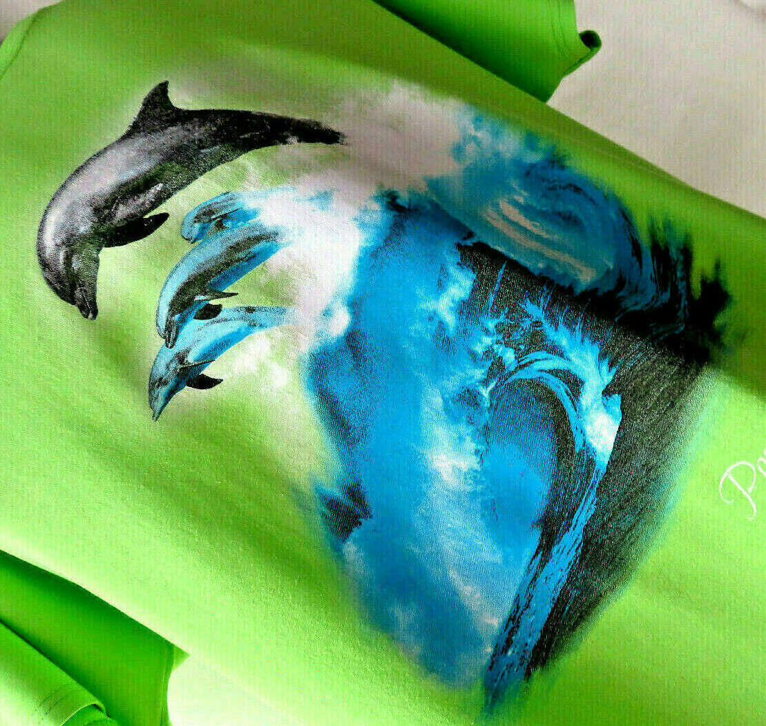 Sea Dolphins Port Aransas, Tx Graphic Men’s T-Shirt Size XL