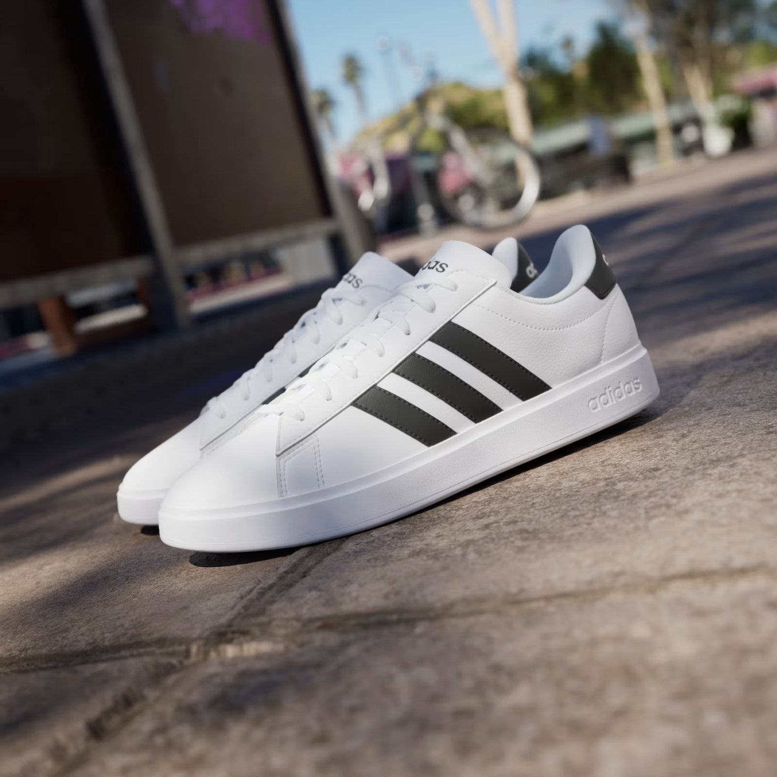 Adidas Men’s Grand Court 2.0 ‘White Black’ Shoes GW9195